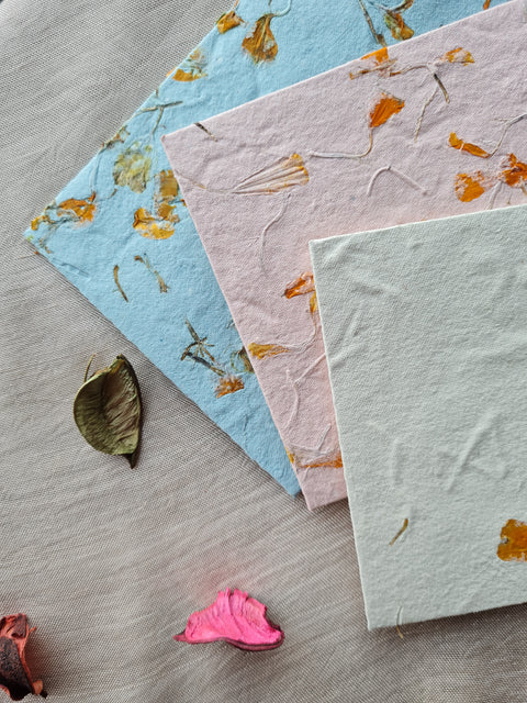 Sustainable Handmade Paper Letter Kit